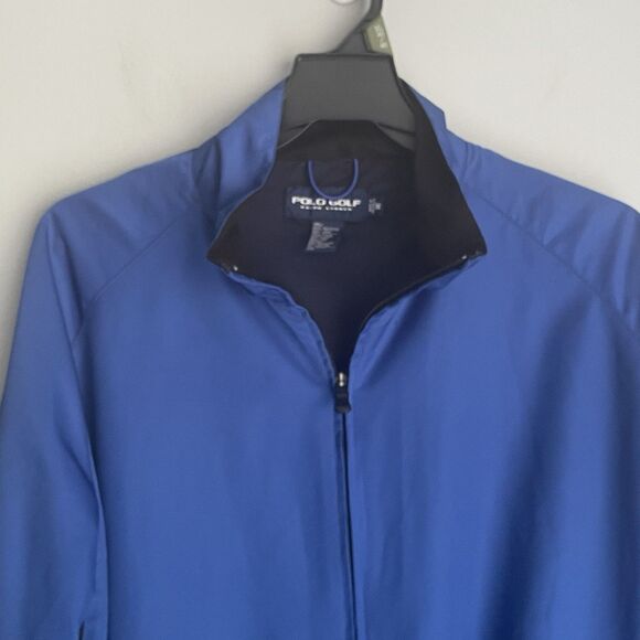 Ralph Lauren Polo Golf Jacket Men’s Size Medium Blue Full Zip Long Sleeve - Picture 16 of 16